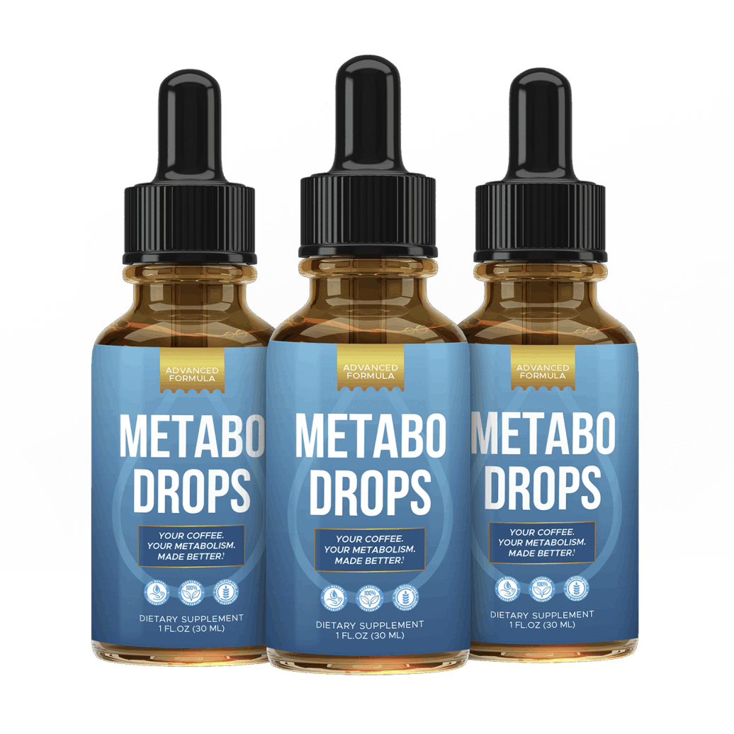 Metabo Drops liquid dietary supplement bottles